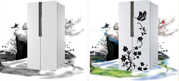 High Quality Creative Refrigerator Black Sticker Butterfly Pattern Wall Stickers