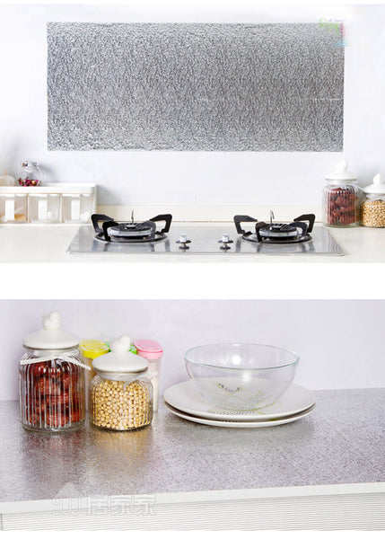 Kitchen Oil Proof Waterproof Sticker Aluminum Foil Kitchen